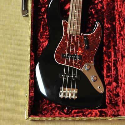 Fender 1962 American Vintage Reissue Jazz Bass - 62 AVRI - Black image 3