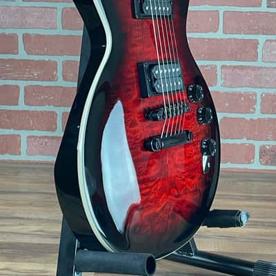 ESP LTD Eclipse EC-256QM Electric Guitar - See Thru Black Cherry Sunburst image 4