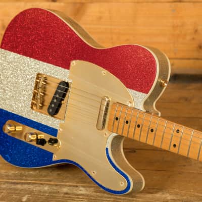 Fender Buck Owens Signature Telecaster - Maple - Red Silver & Blue Sparkle image 5