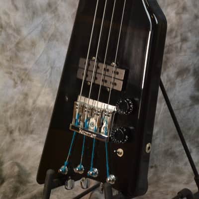 1983 Headless Aluminum Neck KRAMER Duke Deluxe Bass - Black image 7