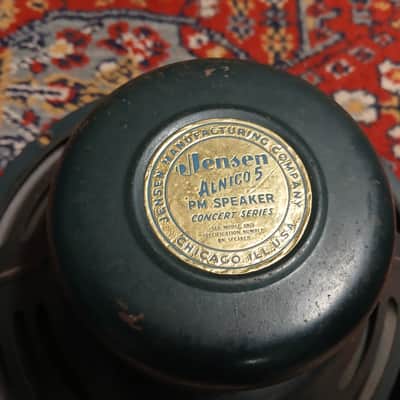 1955 Jensen P12Q 12" 40 Watt 8 Ohm Speaker Original Cone Rare image 4