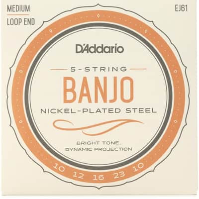 D'Addario EJ61 Nickel Wound Banjo Strings - .010-.023 Medium 5-string image 2