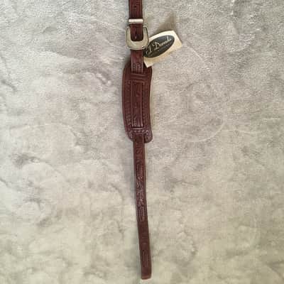El Dorado  Original Model Hand-Tooled Leather Guitar Strap 2008 Dark Brown image 6
