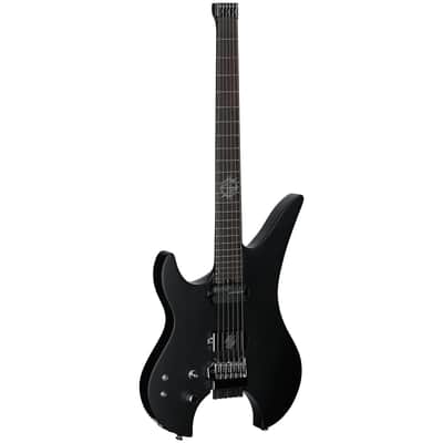 Schecter Synyster Gates Custom-6 TR-S Signature Headless Electric Guitar, Left-Handed, Satin Black image 2