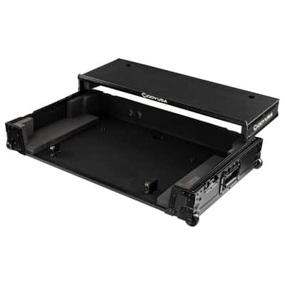 Odyssey FZGSRANE4W1BL - RANE FOUR Black Label 1U Flight Case with Glide Style Laptop Platform and Wheels image 3