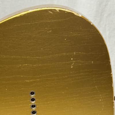 Fender USA Custom Shop Limited Edition Full Throttle Esquire Relic Telecaster Guitar with Case 2003 - Gold / Maple neck image 10