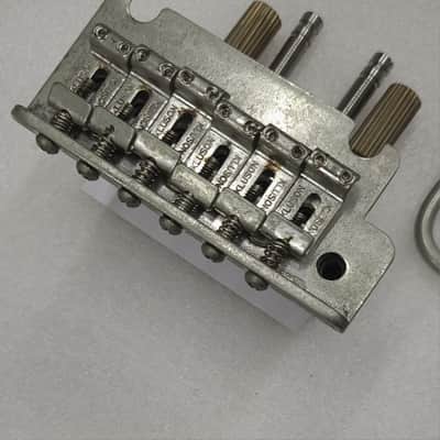 Aged Relic Nickel Kluson 2 Post Steel Block Tremolo Bridge image 2