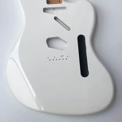 White Hybrid Offset Style Alder Wood Guitar Body DIY Project image 3
