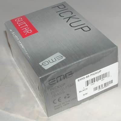 EMG 58 Active Humbucker (Black)  New with Warranty image 1