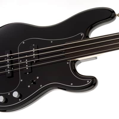 FENDER - Tony Franklin Fretless Precision Bass Ebony Fingerboard Black - 0190085806 image 4