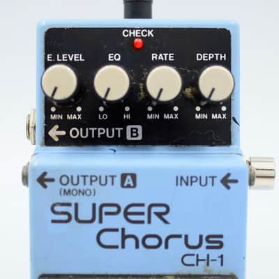Boss CH-1 Super Chorus Blue Label 1992 Guitar Effect Pedal JE02612 image 3
