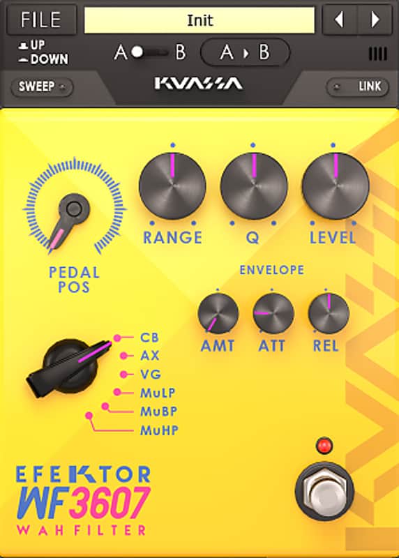 Kuassa Efektor WF3607 Wah Filter image 1