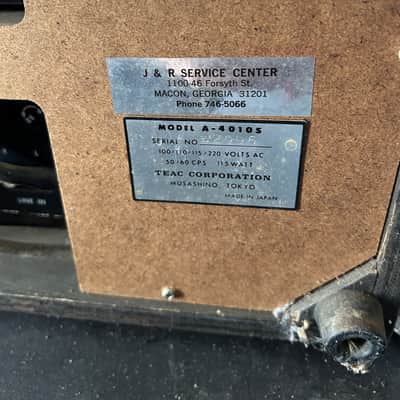 Teac A-4010S Auto Reverse Reel-to-Reel Tape Deck — Powers On + Transport Works image 6