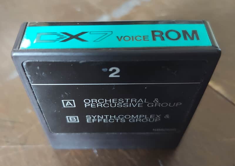 Yamaha DX7 ROM #2 card / cartridge Orchestral & Percussive Group & Synth, Complex & Effects Group image 1