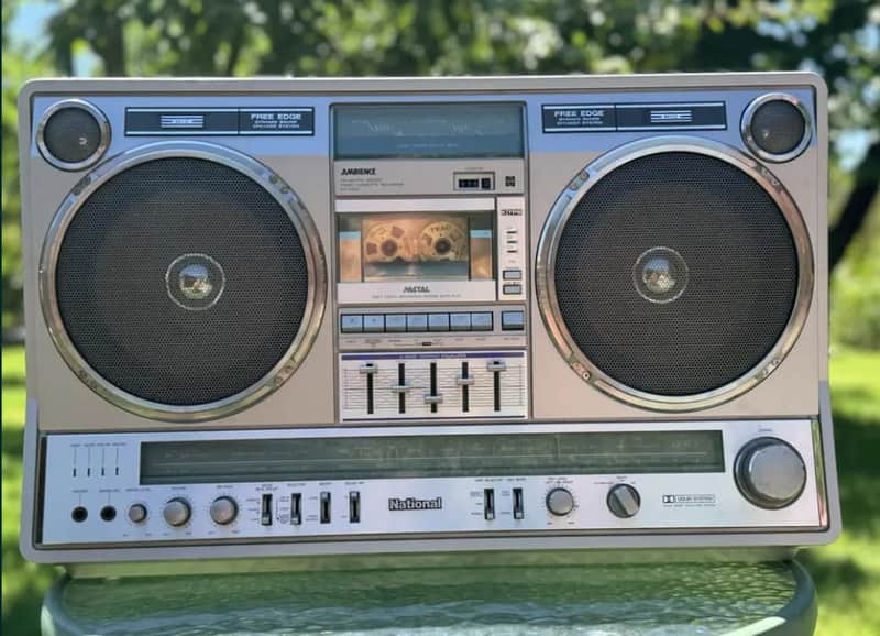 National RX-5350 Rare Vintage Boombox Cassette Deck | Reverb