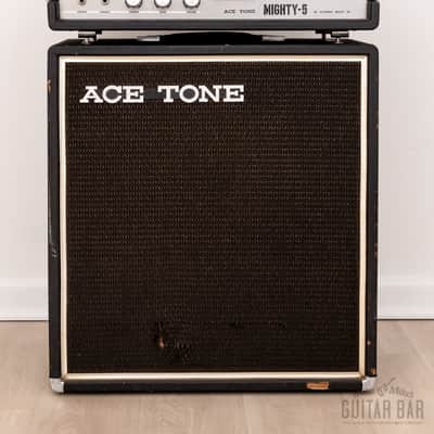 1967 Ace Tone Mighty-5 Vintage Tube Amp Head & 1x12 Cab, Fully-Serviced 117v, Japan image 2