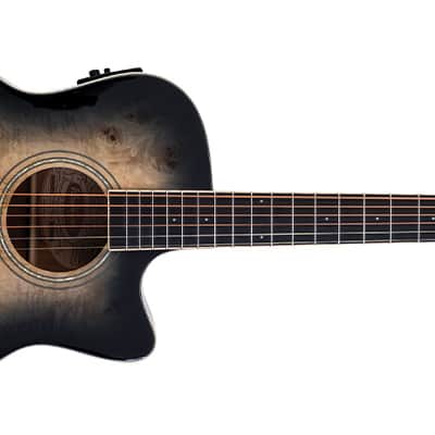 Washburn DFBACEB Deep Forest Burl ACE Grand Auditorium 6-String RH Acoustic Electric Guitar image 8