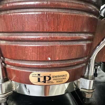 Latin Percussion Bongos Generation II interizo Poly wood Mahogany (Caoba) image 4