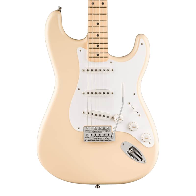 Used Fender Jimmie Vaughan Tex-Mex Strat - Olympic White w/ Maple FB image 1