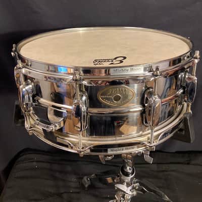 Tama - 5x14" 10-Lug Steel Snare Drum 1980s Chrome image 3