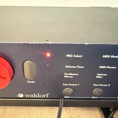 Waldorf Microwave Rackmount Wavetable Synthesizer 1989 - Blue image 5