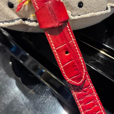 Blue Bell Straps Johnson Caiman Custom Cherry Red Exclusive for Al’s Music Factory image 15