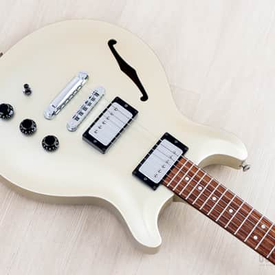 2001 Hamer USA Artist Semi-Hollow Guitar Silver Sparkle w/ Seymour Duncan '59 SH-1, Case image 8