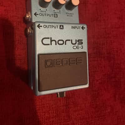 Boss CE-3 Chorus (Green Label) MIT 1988 - 1992 - Blue (with box and power supply) image 2
