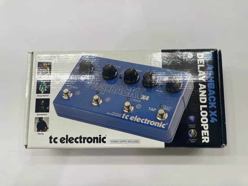 TC Electronic Flashback X4 Delay & Looper True Bypass Guitar Effect Pedal + Box image 1
