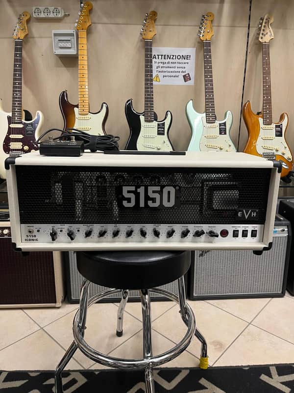 EVH 5150 Iconic Series 2-Channel 80-Watt Guitar Amp Head 2021 - Present - Ivory image 1
