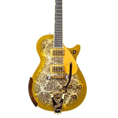 New Gretsch G6134TG Limited Edition Paisley Penguin Gold Paisley w/Bigsby String-Thru Vibrato Tailpiece #JT25010196 image 7