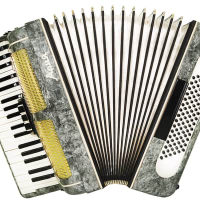 Russian Piano Accordion Ariya 96 Bass Buttons Original Keyboard Accordian New Straps 2174, Wonderful sound! image 3