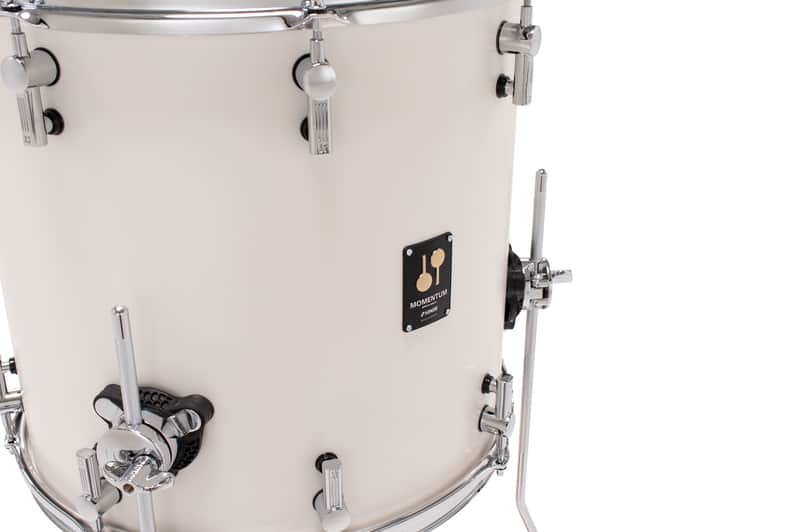 SONOR Momentum Birch Series 16x15.25" Satin Pure White Matte Lacquer Floor Tom Drum w/Legs | Worldwide Ship | NEW | Authorized Dealer image 1