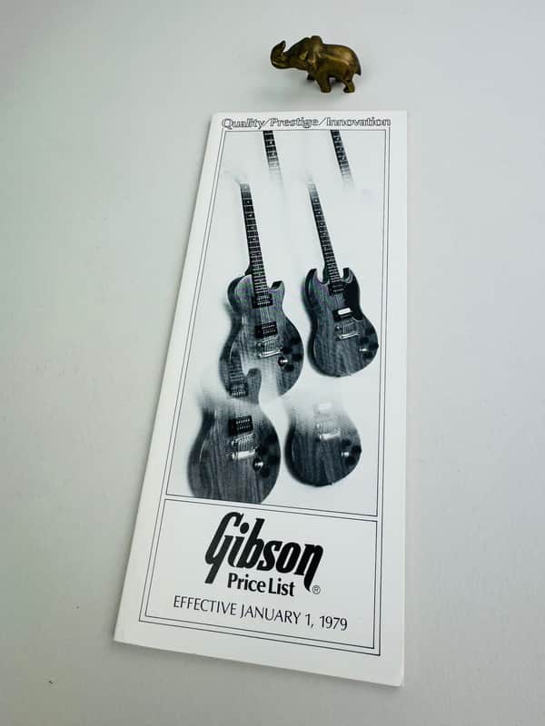 Gibson Price List Booklet – Effective January 1, 1979 image 1