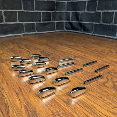 Pearl 10" Tom Long Lugs (Set of 6) – Chrome – 1 1/2" Hole Spacing – OEM Pearl Replacement Hardware image 3