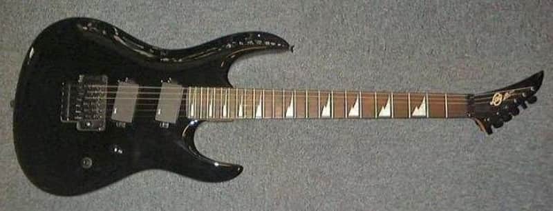 Electric Guitar LAG Arkane AK200 Black Stock B image 1