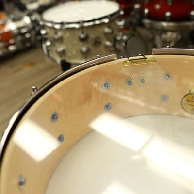 Tama Starphonic Maple 5x14" 2023 Ltd. Snare Drum (Emerald Figured Maple) image 12