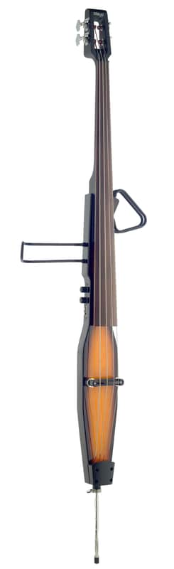 Stagg EDB-3/4RDL-VBR Deluxe 3/4-Size Electric Double Bass w/ Gig Bag image 1