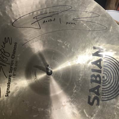 Frankie Banali's 18" Sabian - Carmine Appice Signature, Chinese (#21) Autographed!! image 1