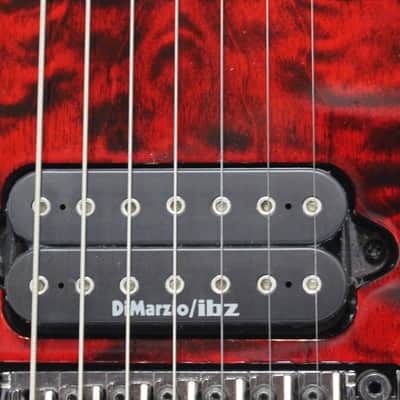 Ibanez Premium RG9 ( RG927 QM )7 String Transparent Red-Quilt Maple Top Ibanez Gig Bag RG7 image 15