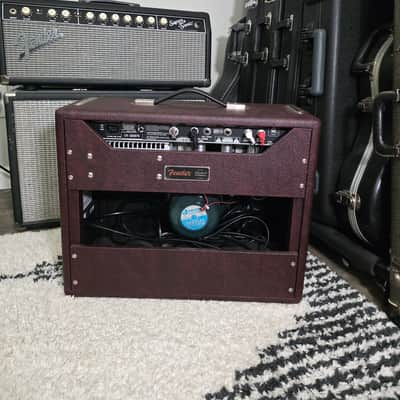Fender '65 Princeton Reverb Reissue "Bordeaux Reserve" FSR Limited Edition 12-Watt 1x12" Guitar Combo 2010s - Wine Red / Wheat image 7