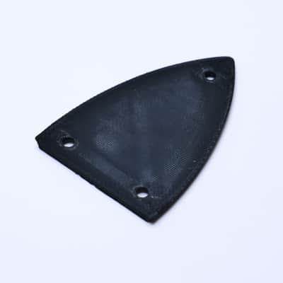 Custom BC Rich Warlock Truss Rod Covers - Black & Red image 5