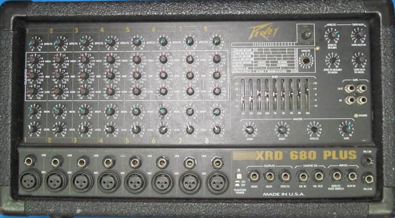 Peavey XRD 680 Plus 80's Black Tolex | Reverb