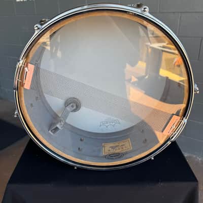 Vintage 60's Rogers Cleveland Spotlight 5x14" Snare Drum in Blue Sparkle with S-Hoop Batter (Rm4) image 6