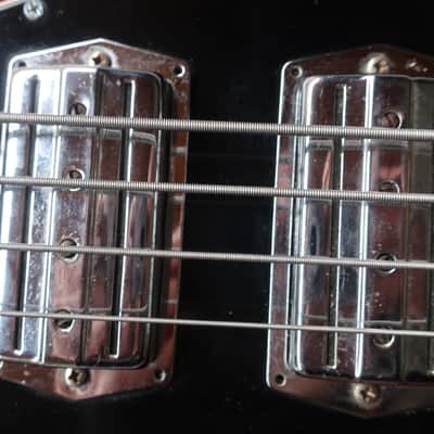 Vintage 1960s Teisco Kingston Bass Wicked Body Shape Caveman Garage Rock Mega Rare Baseball Bat Size Neck Prefect For Thor Hulk Hands image 5