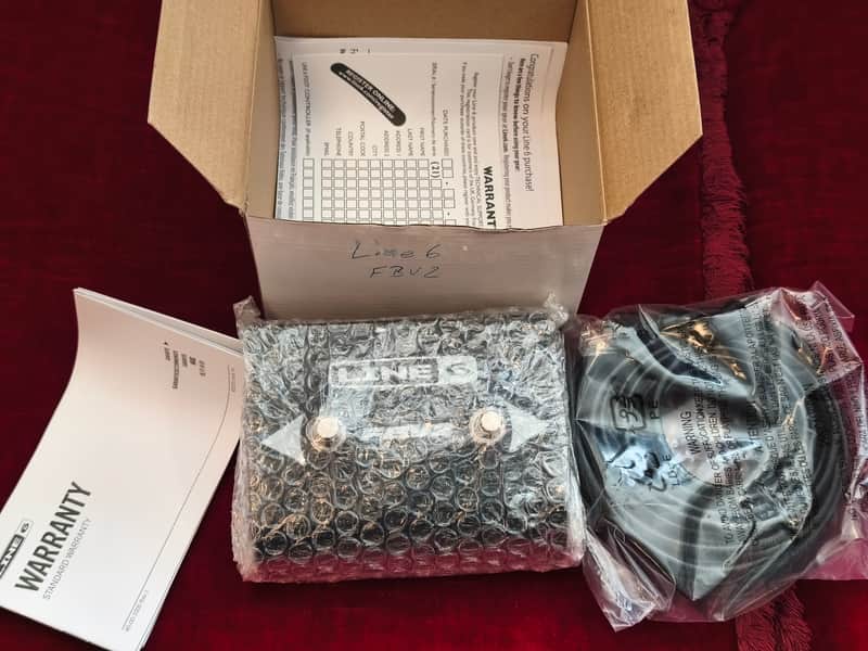 Line 6 FBV2 2-Button Footcontroller / Footswitch - NOS (Brand New in Box w/ Cable) image 1