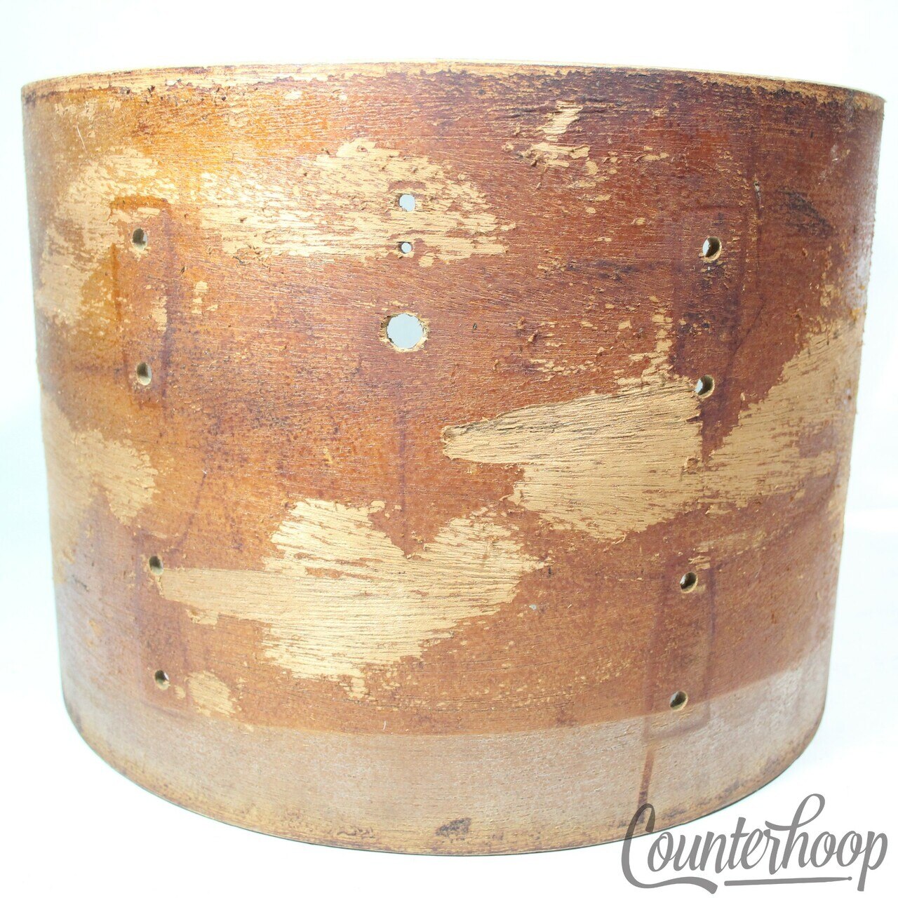 Ludwig 10x14" Tom Drum Shell 3Ply African Mahogany/Maple Vintage 70s 6-Lug USA* — main photograph