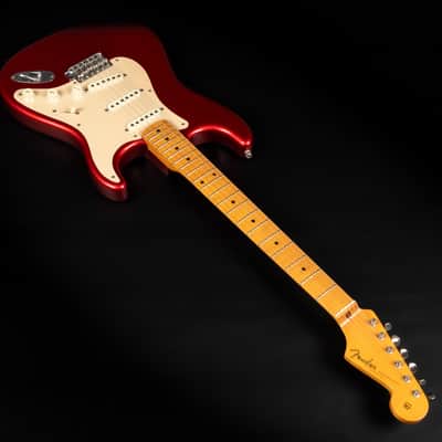 2005 Fender Artist Series Eric Johnson Signature Stratocaster with Maple Fretboard - Candy Apple Red | USA First Production Year Collector's Condition Quartersawn Maple Neck 3.38kg | OHSC image 7