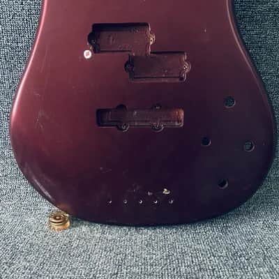 Wine Red 4 String Bass Basswood Body DIY Project image 5