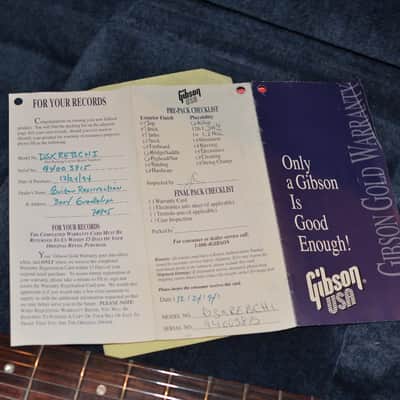 1994 Bicentinnial Gibson '76 Explorer Ebony Black w/ Case & Paperwork EX Cond image 16